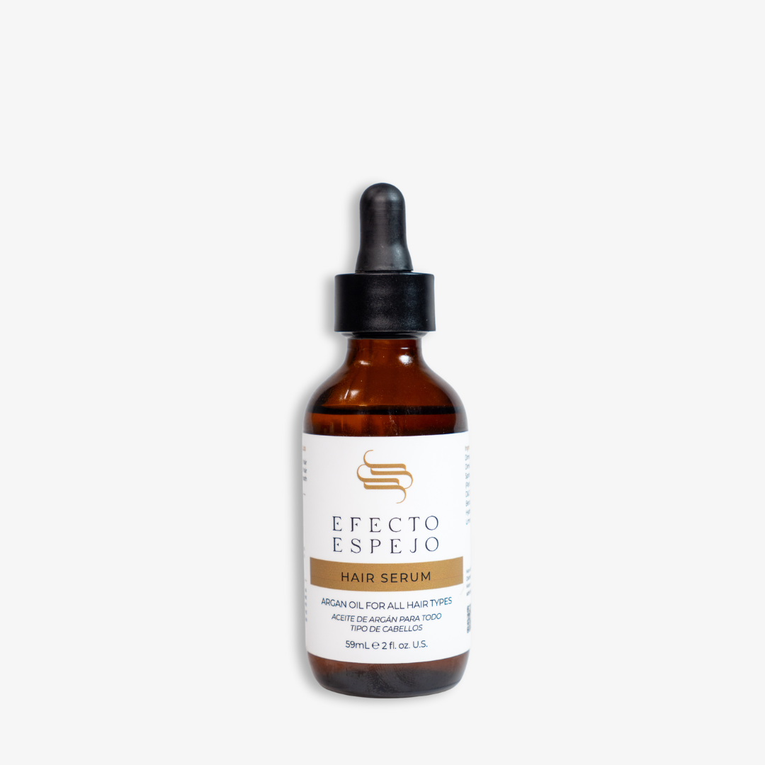 The Efecto Espejo Hair Serum bottle 